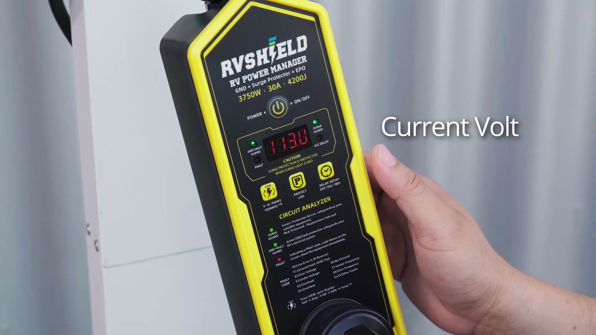 RVShield campground power reading reference
